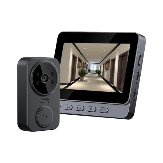 Wireless Video Doorbell with Screen 