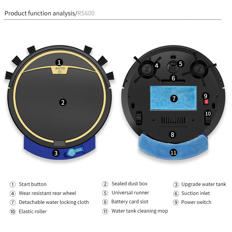  Smart Robot Vacuum Cleaner 