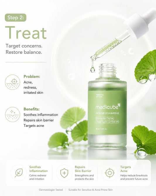 [Medicube] Clear Skin 3-Step Kit – Acne, Pore & Oily Skin Routine (Cleanser, Serum, Cream)